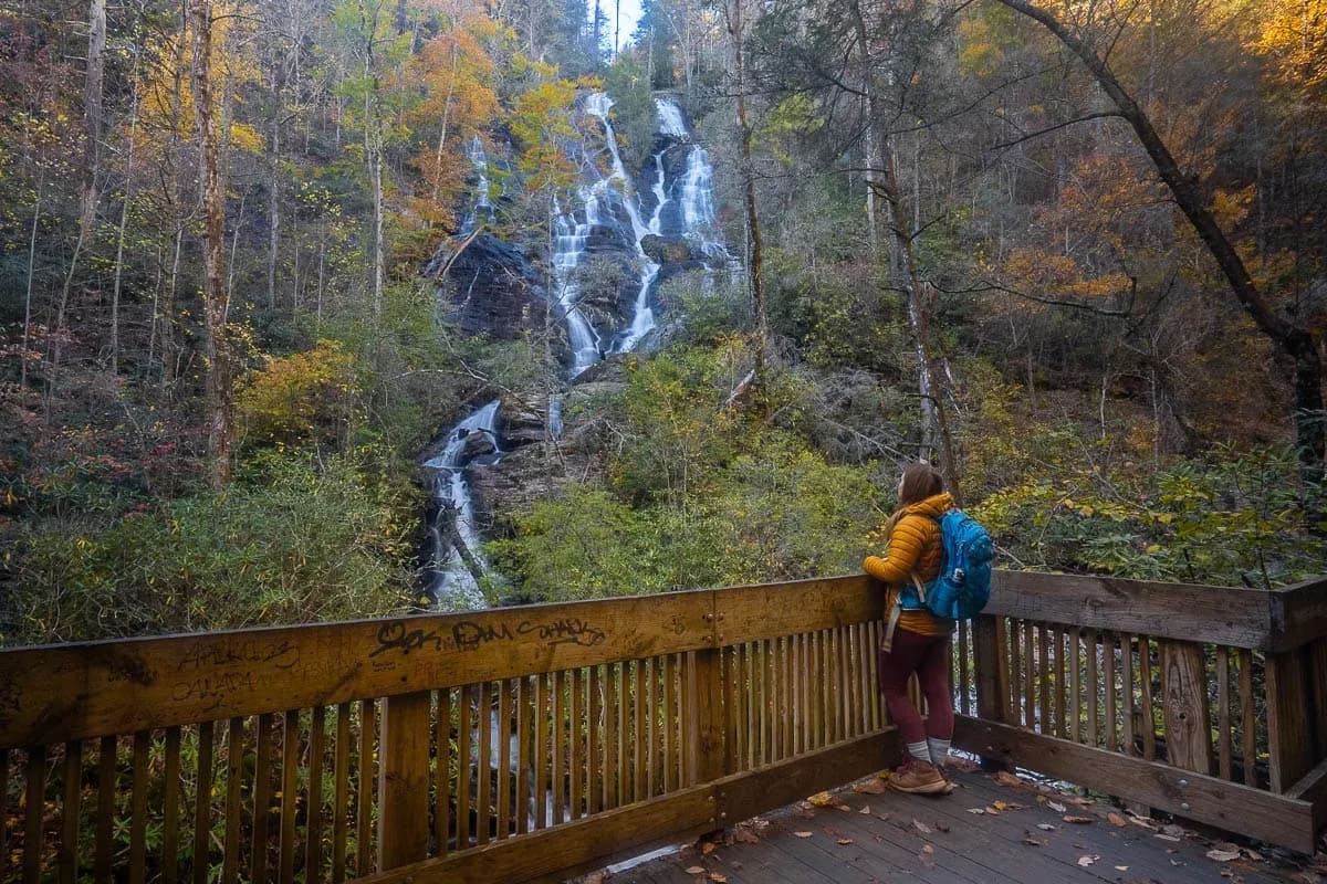 Dukes Creek Falls — hiking near Dahlonega Georgia